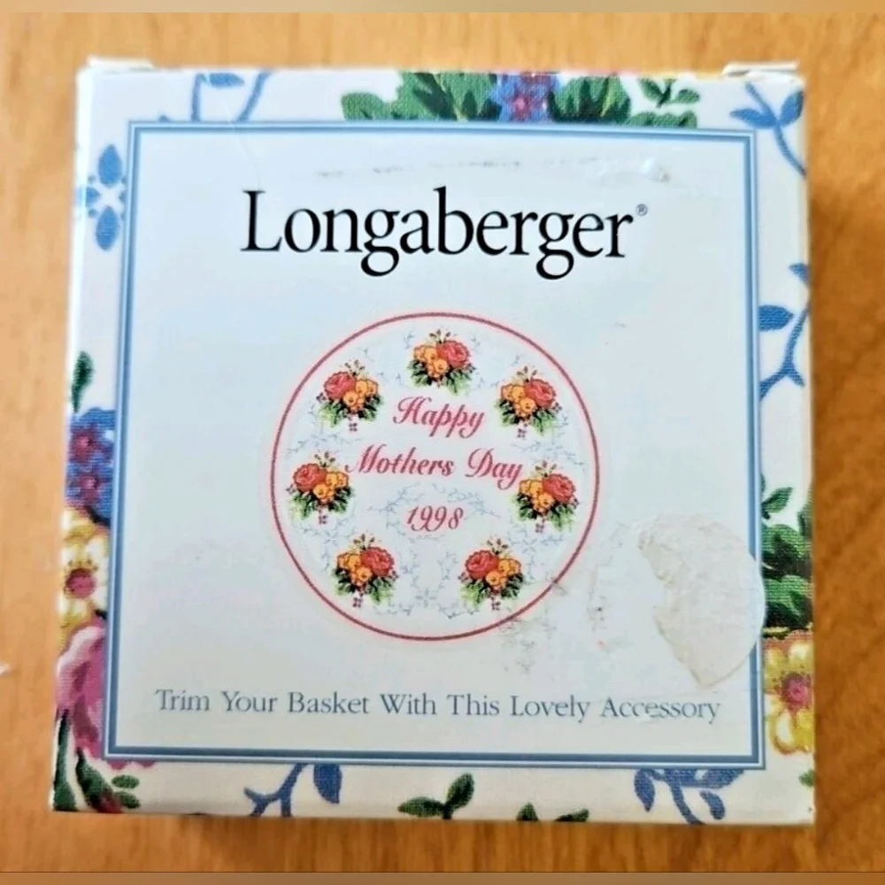 NEW Longaberger Happy Mothers‎ Day Basket TIE-ON